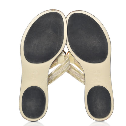 Gucci Web Thong Sandals 39 Beige 5 of 8