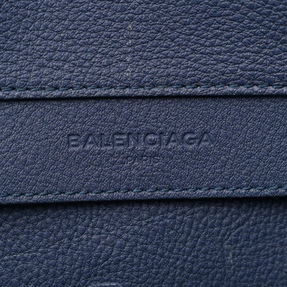 Balenciaga Grained Calfskin Gold Metallic Edge Hardware Papier Small A4 Tote Bleu 7 of 7