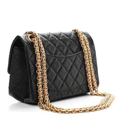 Chanel Aged Calfskin Quilted 2.55 Reissue Mini Flap Black 2 of 9