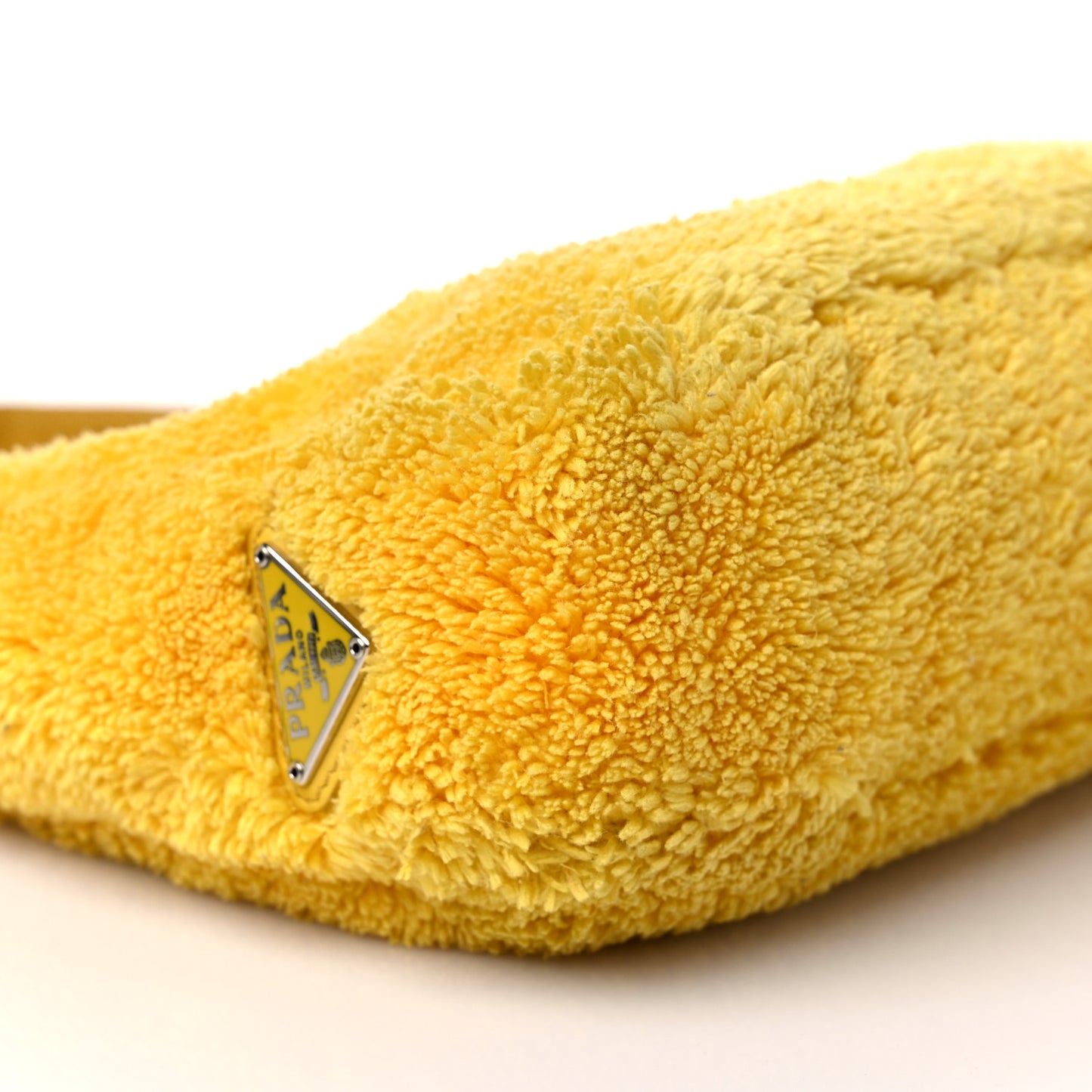 Terry Cloth Mini Re-Edition 2000 Bag Giallo Black