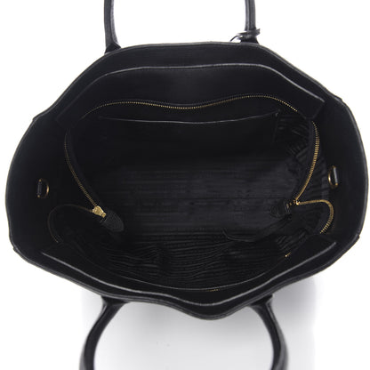 Prada Vitello Daino Tote Black 6 of 11