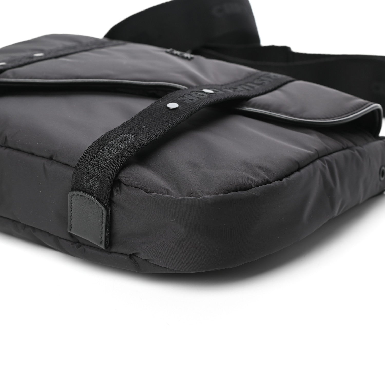 Christian Dior HOMME Nylon Saddle Messenger Bag Black 9 of 9