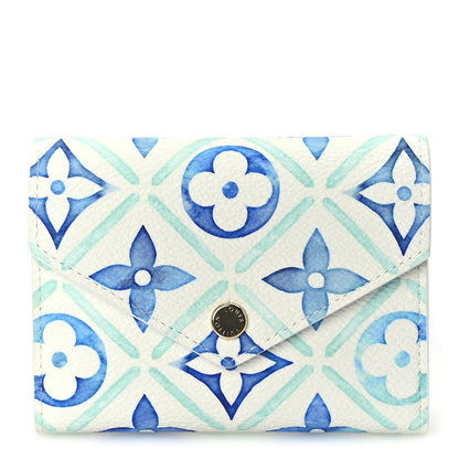 Louis Vuitton Monogram Tiles By The Pool Victorine Wallet Lagoon Blue 1 of 7