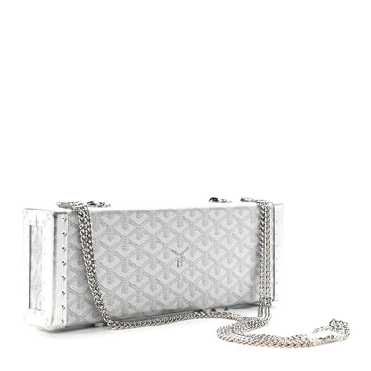 Goyard Goyardine Saint Honore Clutch Silver 3 of 8