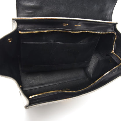 Celine Felt Smooth Calfskin Medium Trapeze Pearl Grey 5 of 12