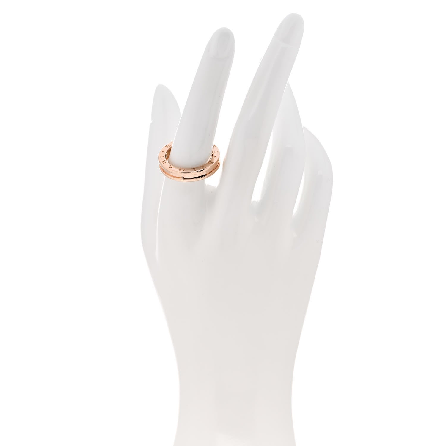 Bulgari 18K Rose Gold B.Zero1 One-Band Ring 57 8 2 of 7