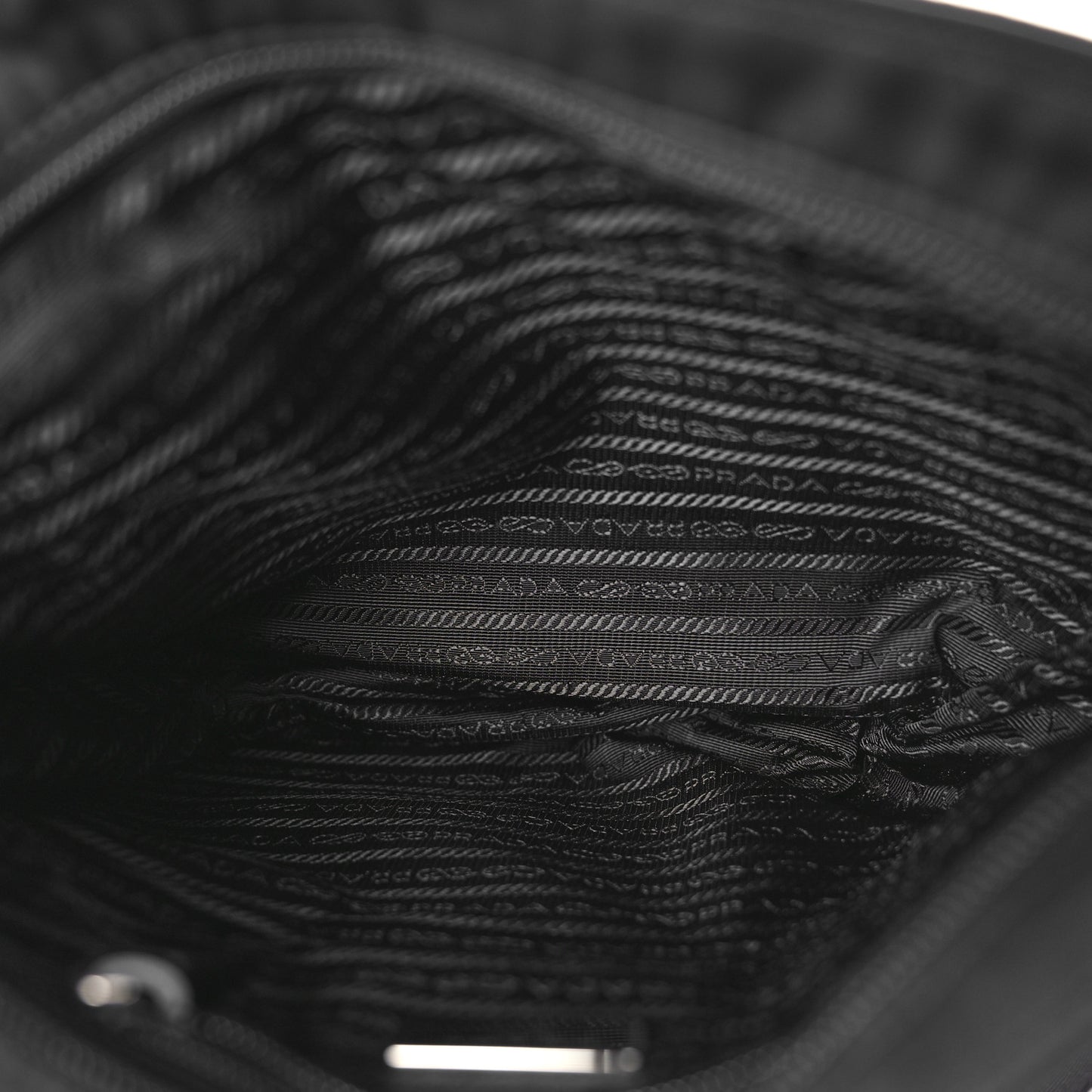 Nylon Messenger Bag Black
