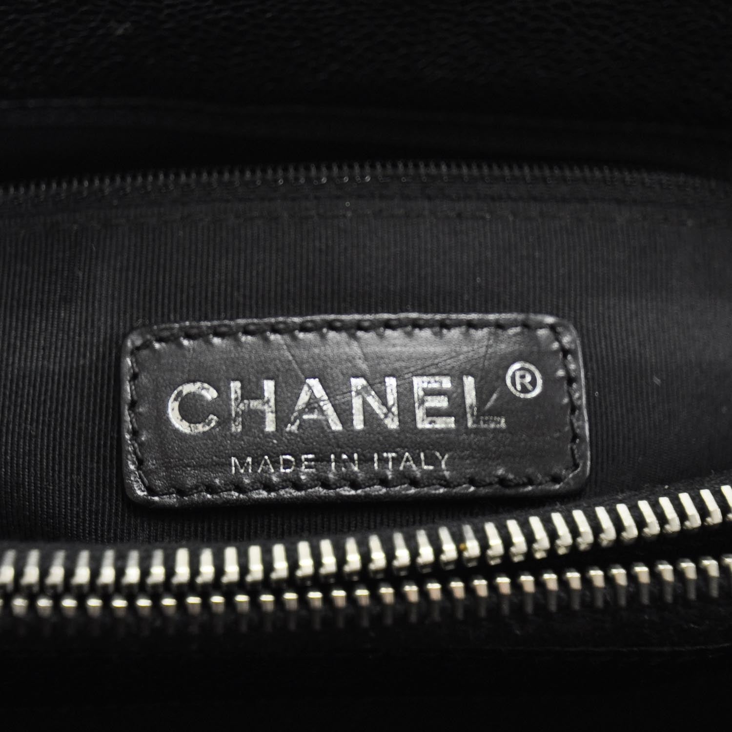 Chanel Caviar Quilted Grand Shopping Tote GST Black 10 of 11