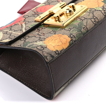 Gucci GG Supreme Monogram Tian Small Padlock Shoulder Bag Beige Multicolor New Acero Multicolour 7 of 7