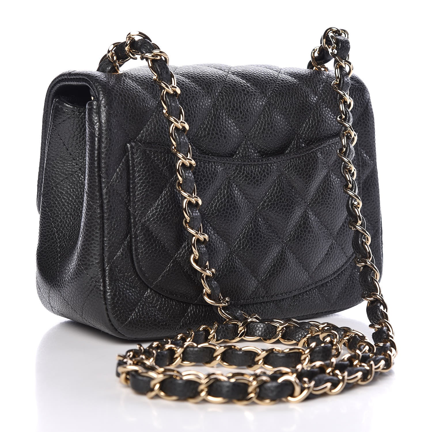 Chanel Caviar Quilted Mini Square Flap Dark Grey 3 of 10