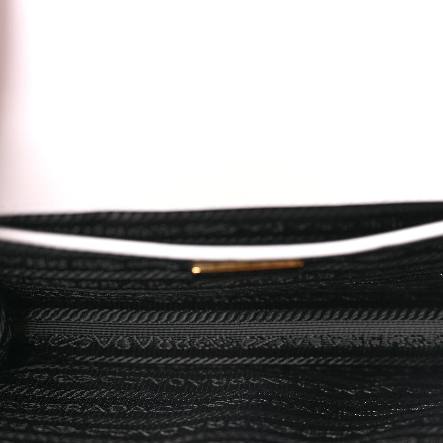 Saffiano Chain Shoulder Bag  White
