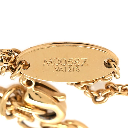 Louis Vuitton Metal Crystal LV Iconic Bracelet Gold 6 of 6