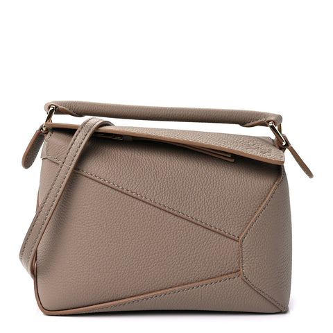 Calfskin Mini Puzzle Bag Sand