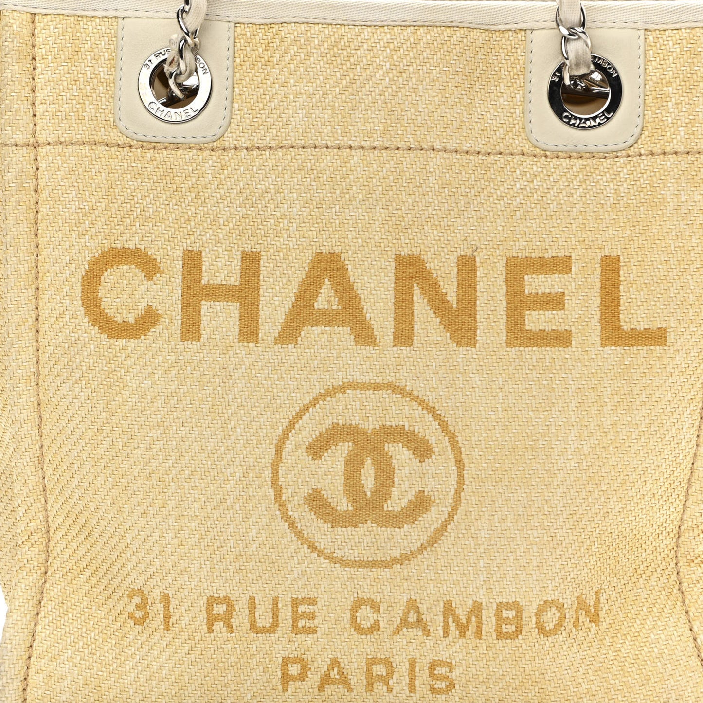 Canvas Mini Deauville Tote Light Yellow