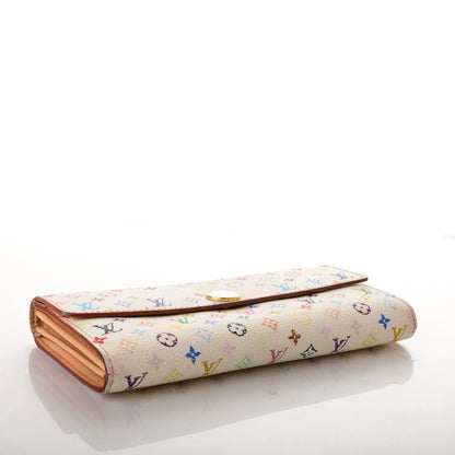 Louis Vuitton Monogram Multicolor Sarah Wallet White 4 of 7