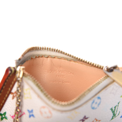 Louis Vuitton Monogram Multicolor Key Pouch White 6 of 6
