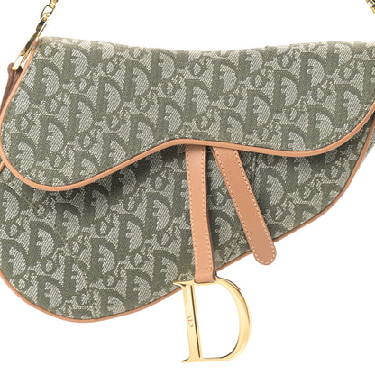 Christian Dior Monogram Saddle Bag Green 8 of 10
