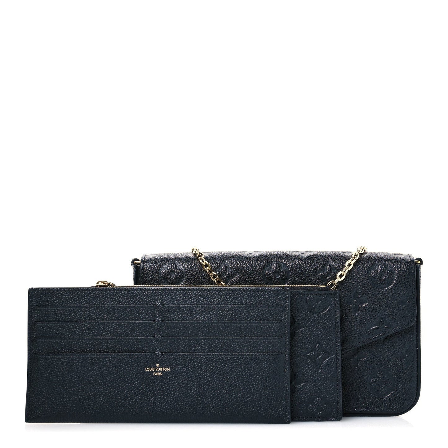 Empreinte Pochette Felicie Chain Wallet Black