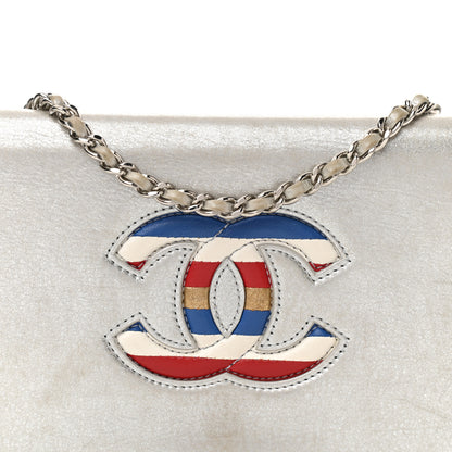 Chanel Metallic Lambskin Wallet on Chain WOC Silver 9 of 14