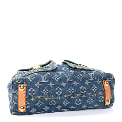 Louis Vuitton Monogram Denim Baggy PM Blue 3 of 8