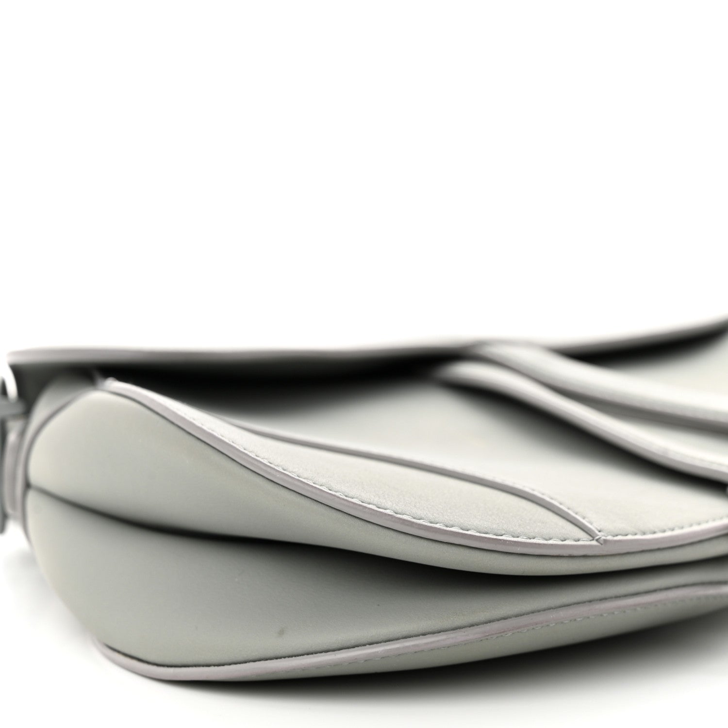 Christian Dior Ultra Matte Calfskin Saddle Bag Grey 9 of 12