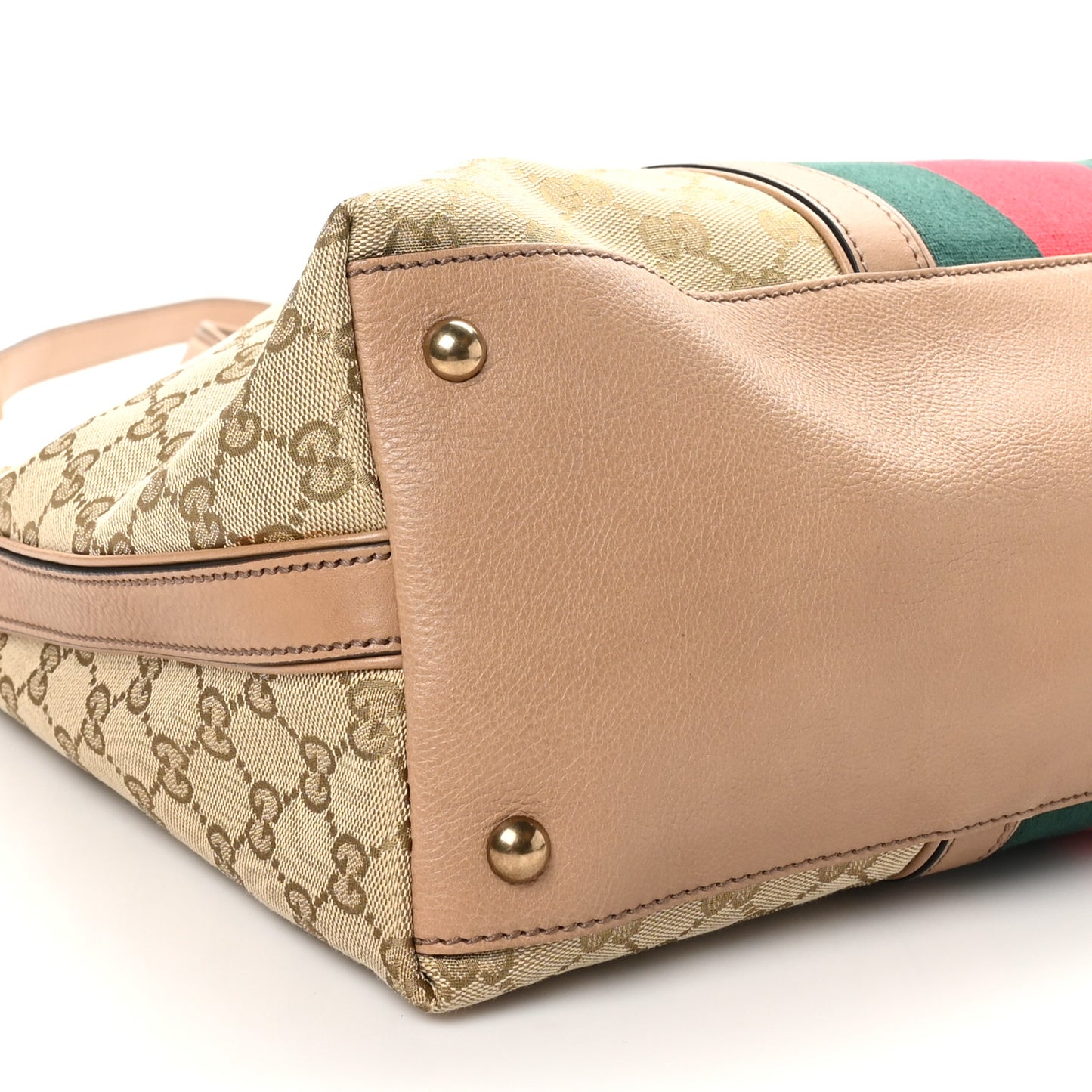 Monogram Web Medium Rania Top Handle Bag Khaki