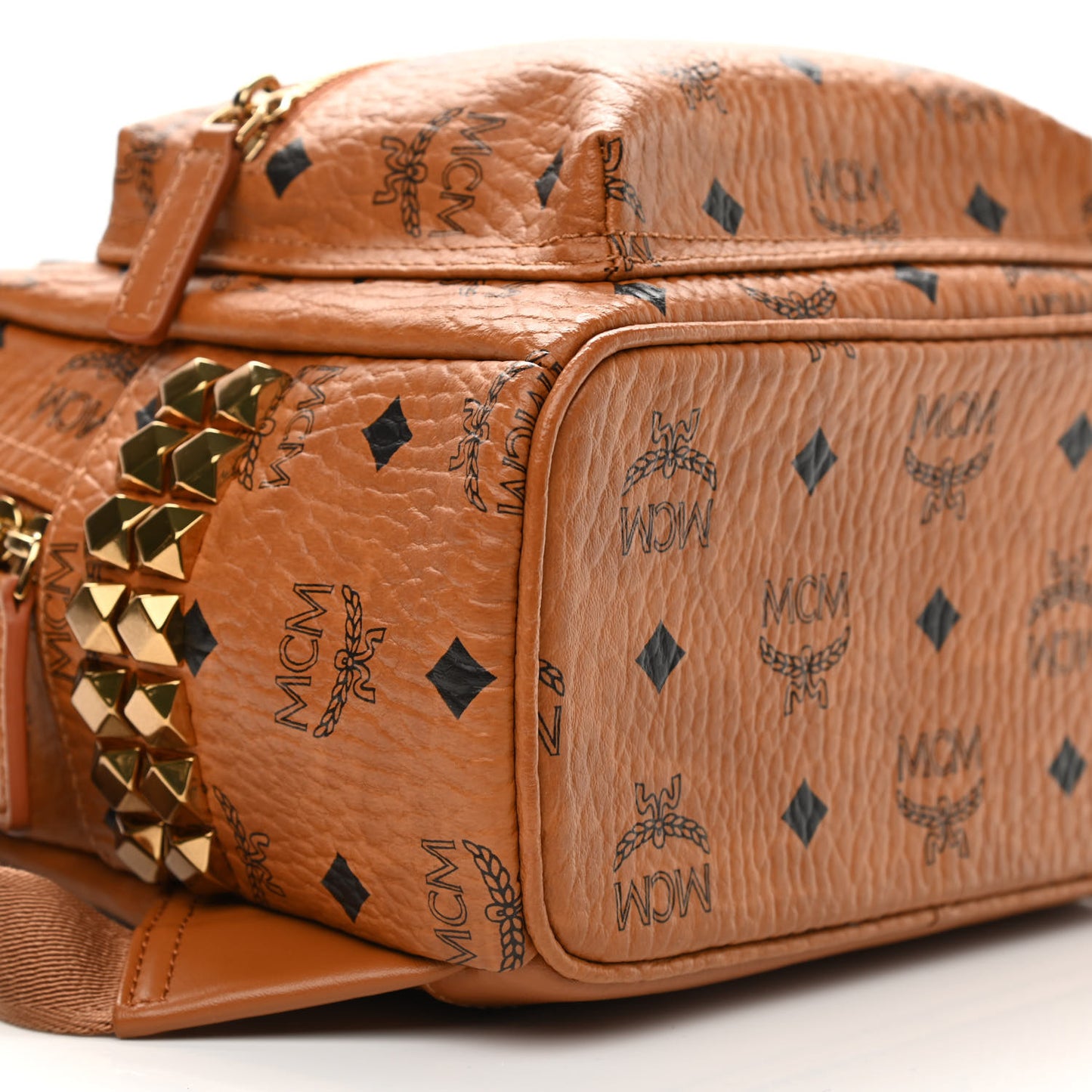 Visetos Side Stud Mini Stark Backpack Cognac