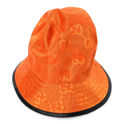 Gucci GUCCI Econyl Nylon Monogram Off The Grid Will Bucket Hat M Carrot Orange Black 5 of 7