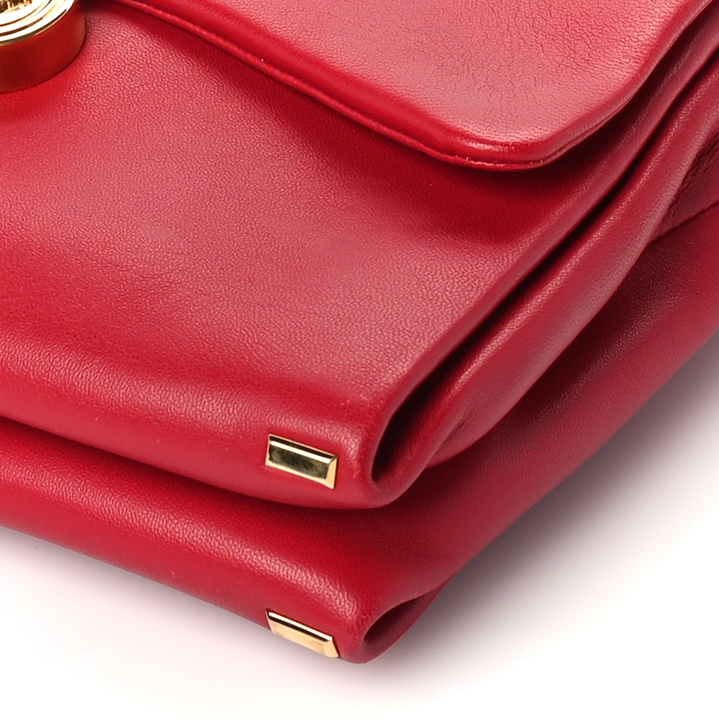 Lambskin Kleio Shoulder Bag Lipstick Red