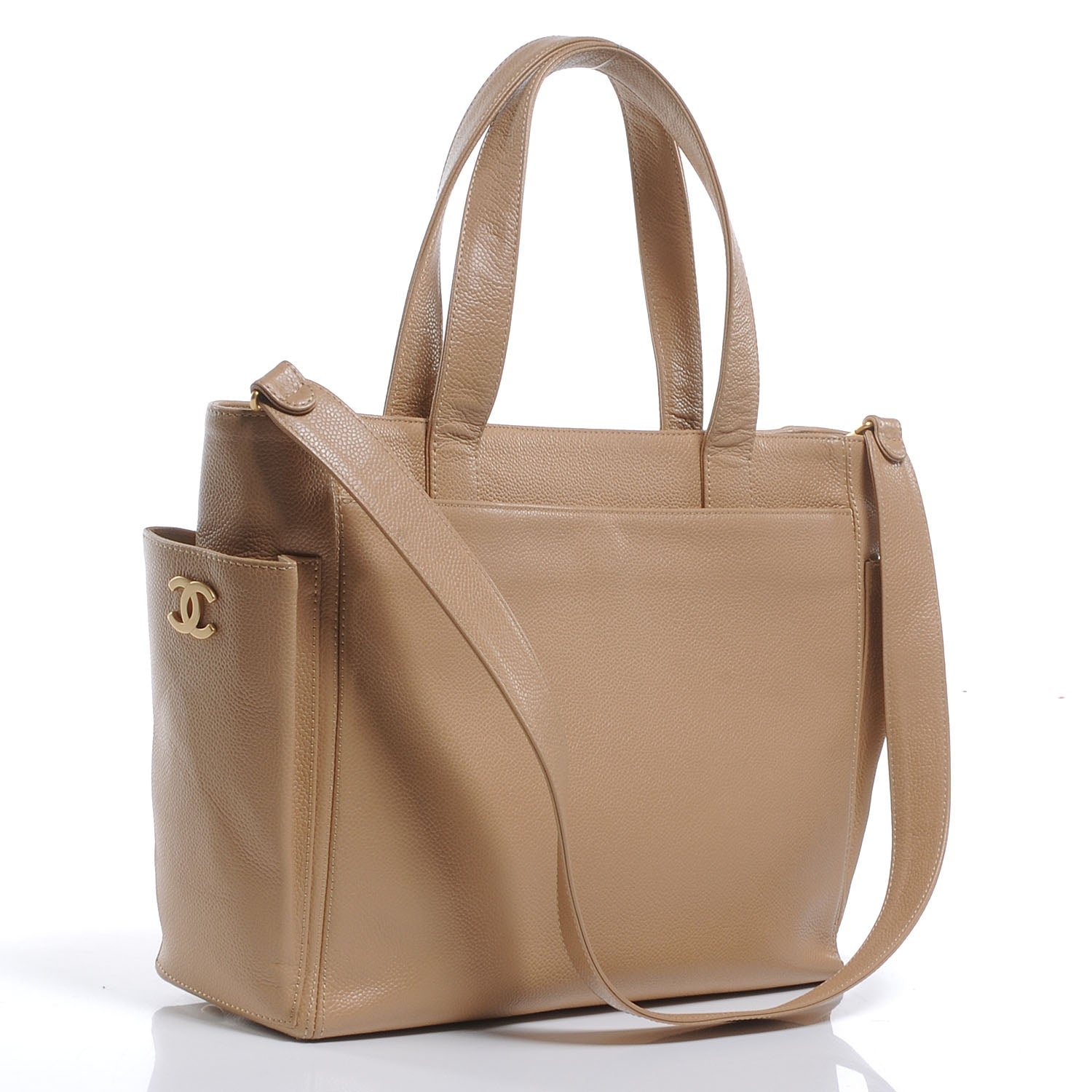 Chanel Caviar Shopper Tote Beige 3 of 7