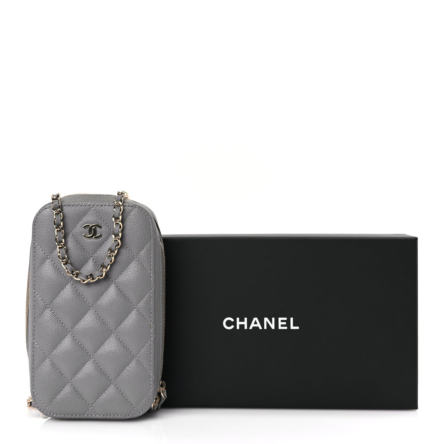 Chanel WOC & Phone Holder Crossbody Bag Black 10 of 10