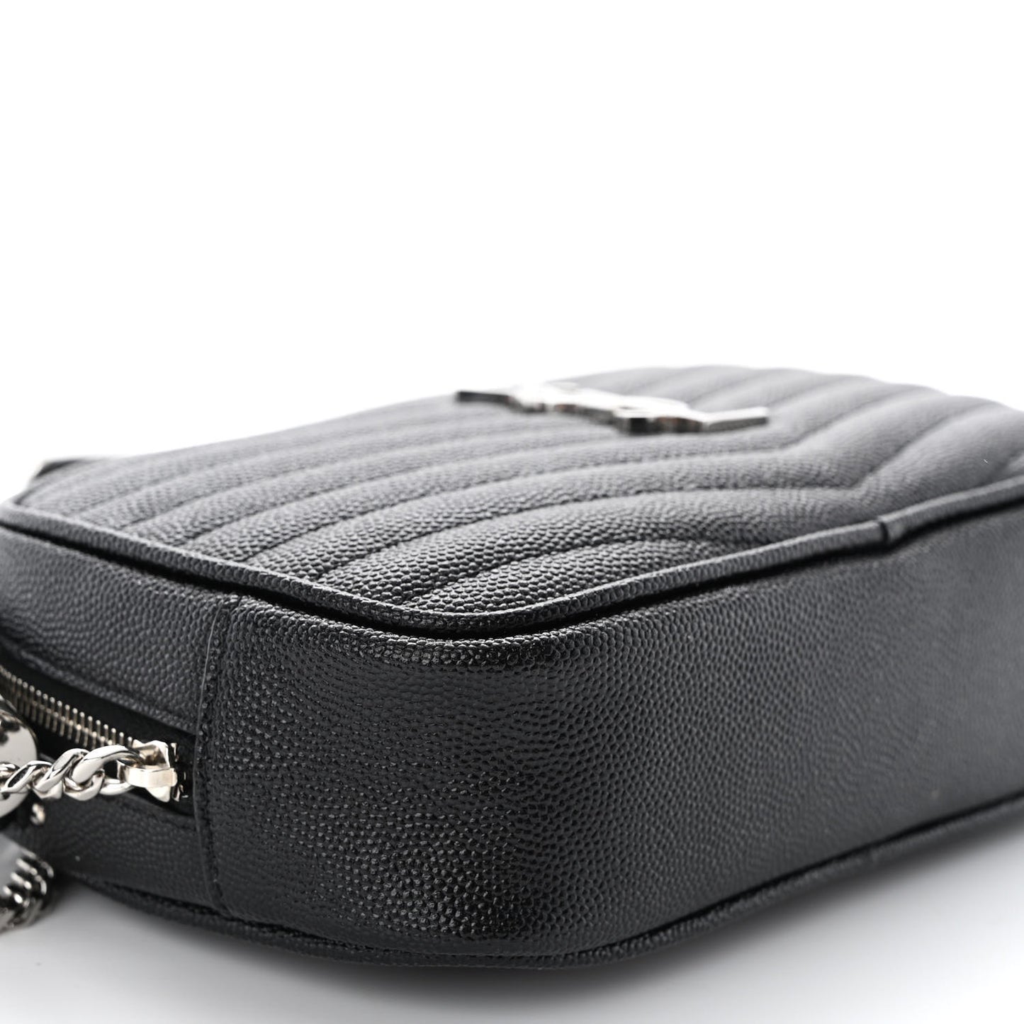 Grain De Poudre Matelasse Monogram Mini Lou Camera Bag Black