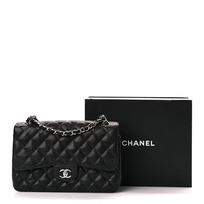 Chanel Caviar Quilted Jumbo Double Flap Black 10 of 10