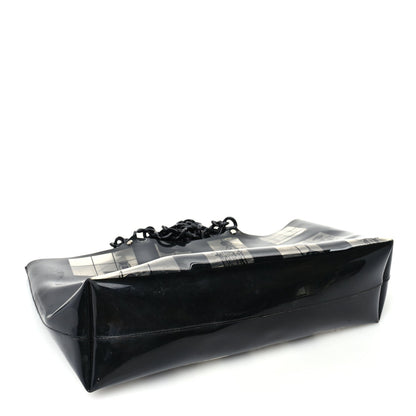 Chanel Vinyl Coco Window Tote Black 3 of 9