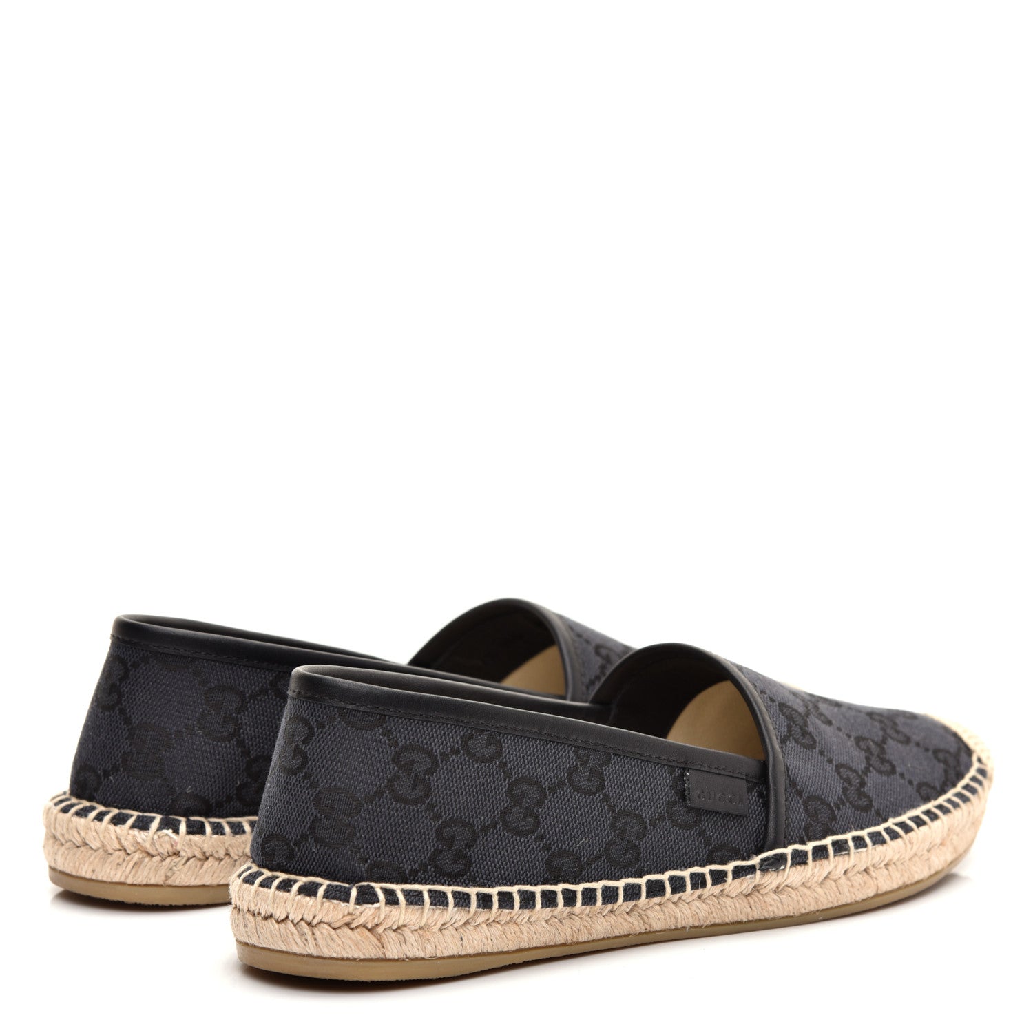 Gucci Monogram Espadrilles 37.5 Black 4 of 9