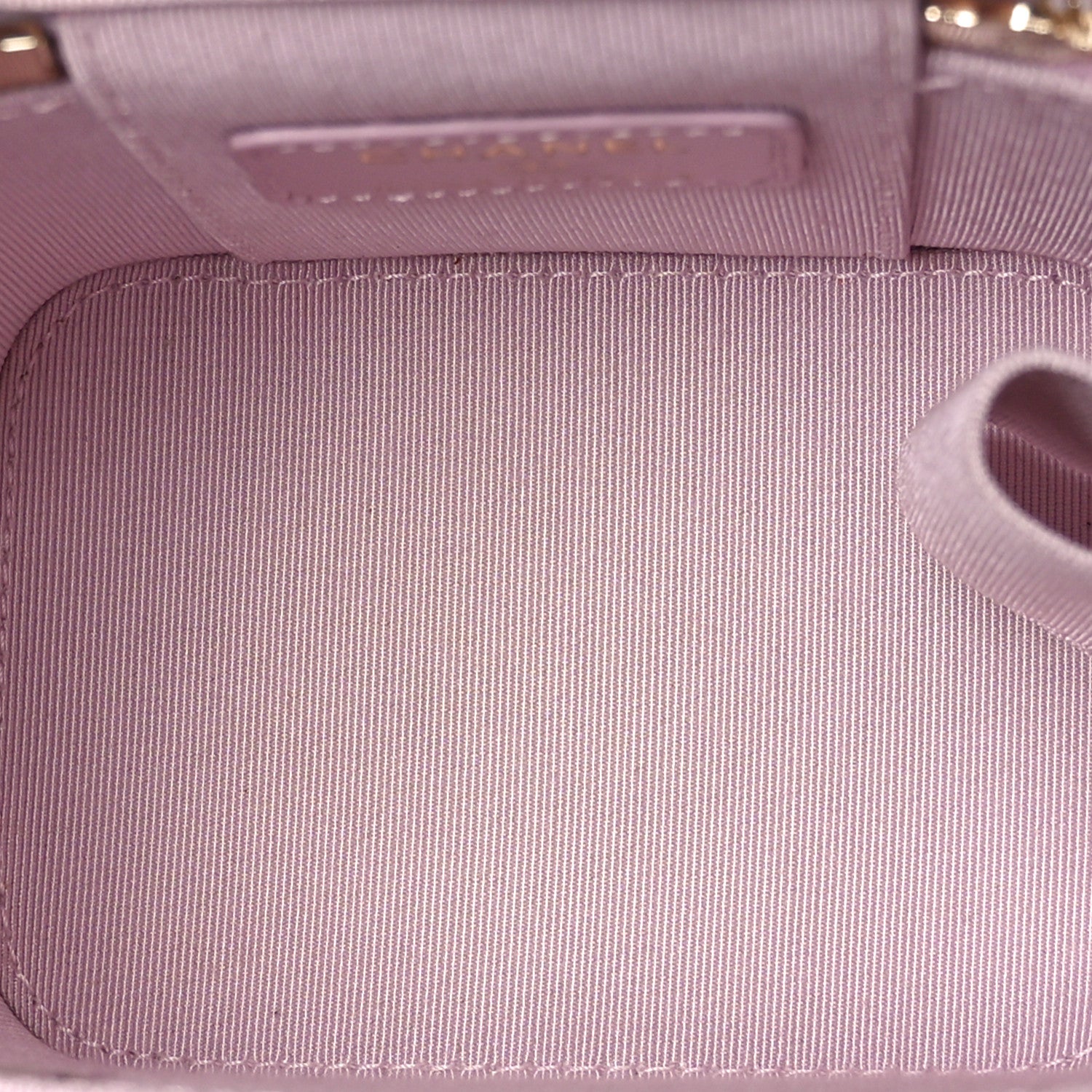 Chanel Caviar Quilted Mini Vanity Case With Chain Light Pink 5 of 10