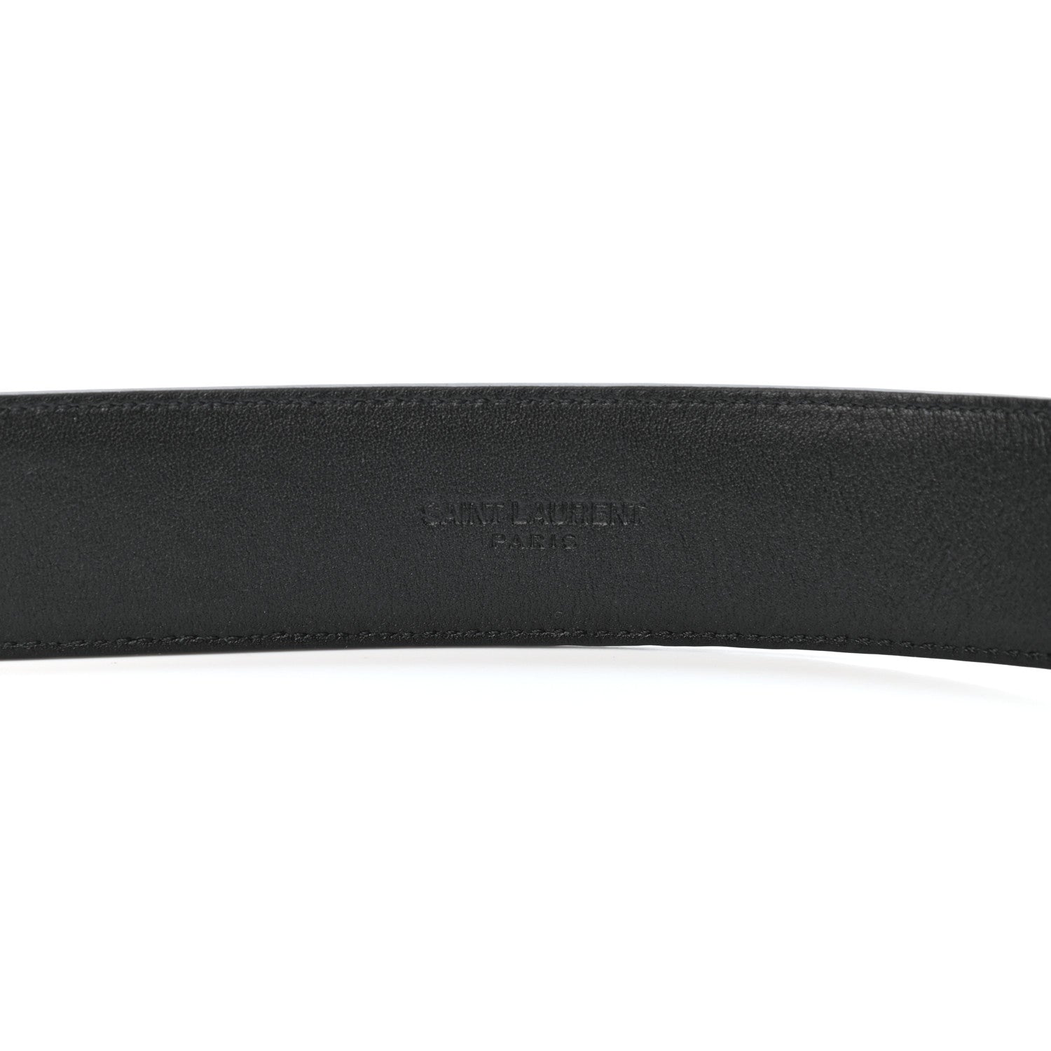 Saint Laurent Monogram Square Buckle Belt 85 34 Black 4 of 4