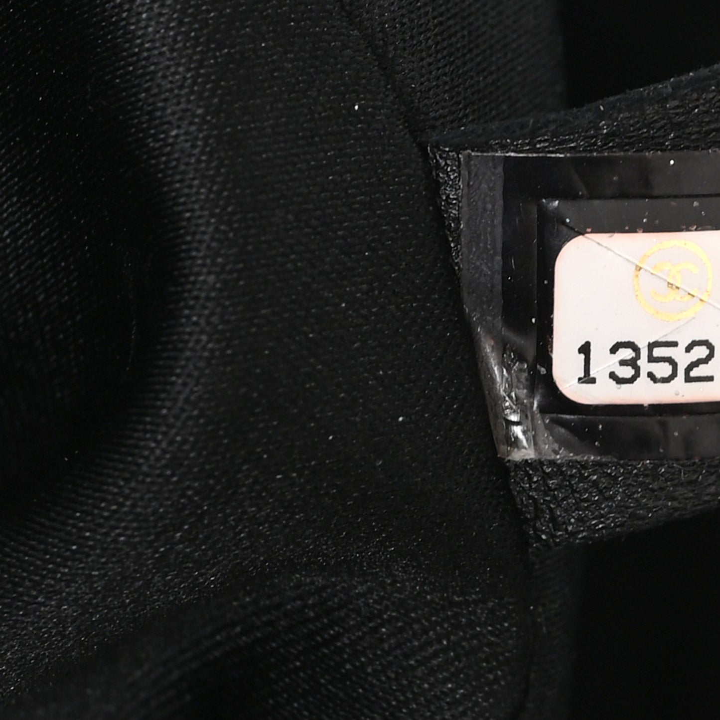 Lambskin Canvas CC Shopping Tote Black