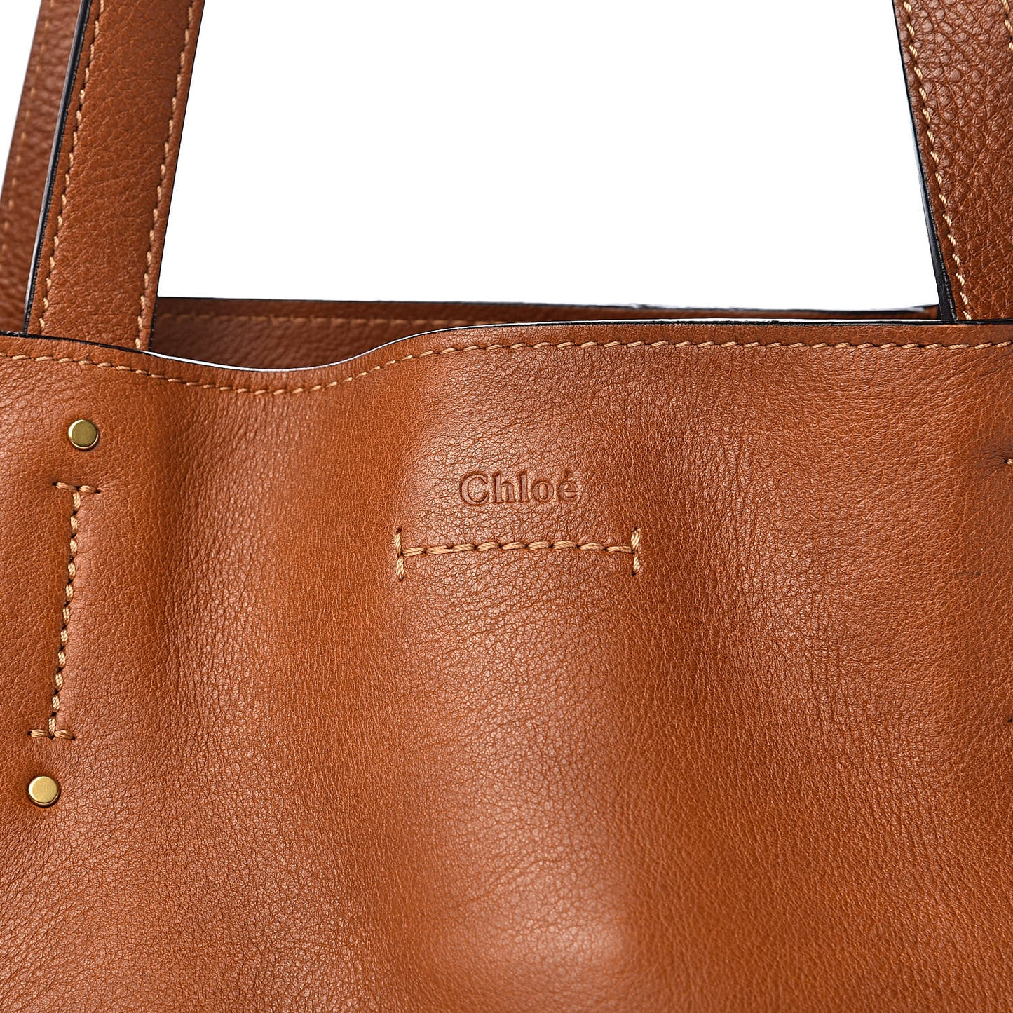 Smooth Calfskin Medium Milo Shopping Tote Caramel