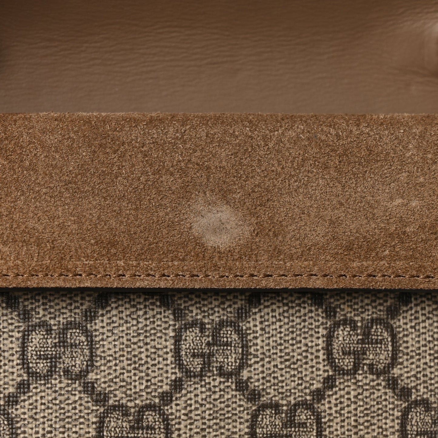 GG Supreme Monogram Super Mini Dionysus Shoulder Bag Taupe