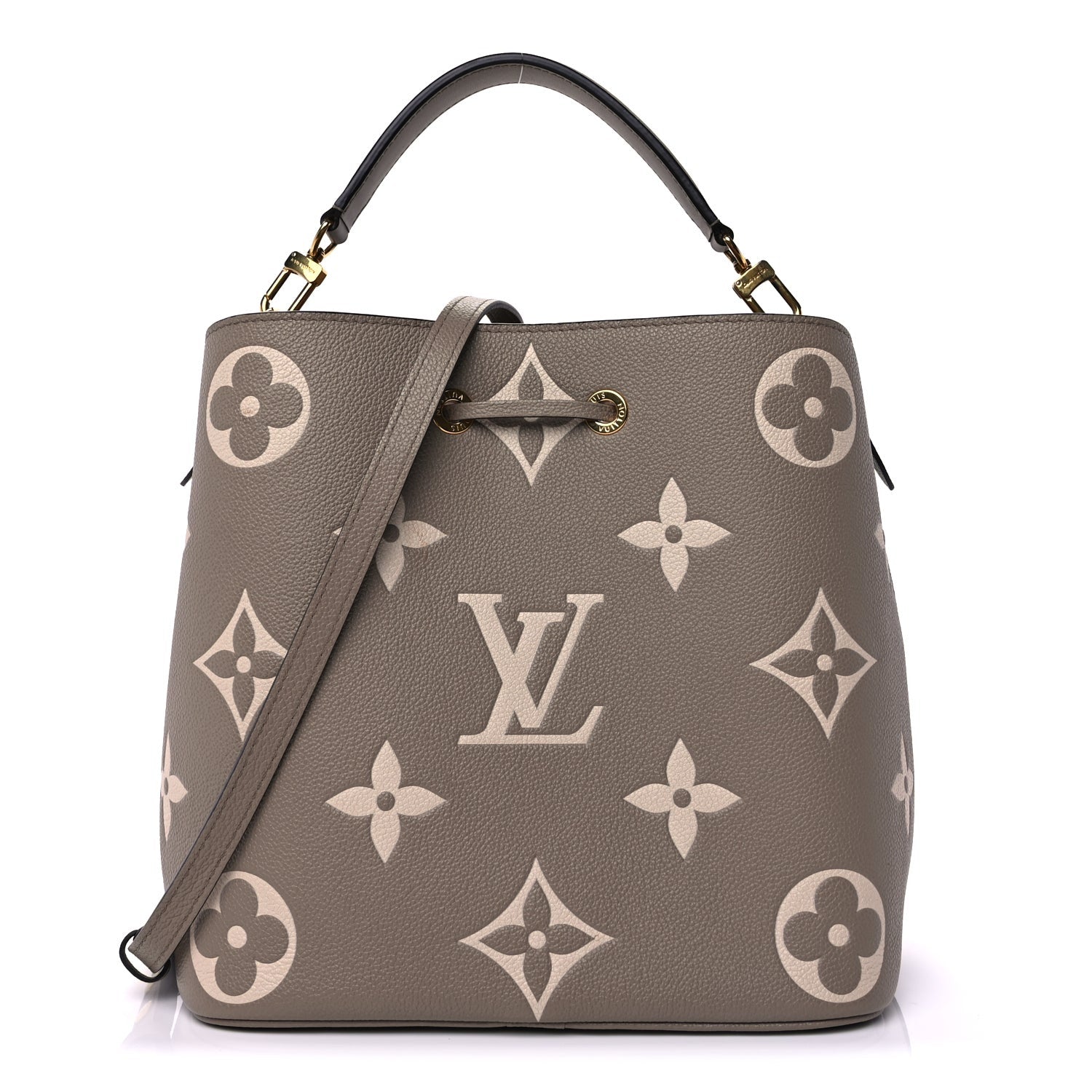 Louis Vuitton Empreinte Monogram Giant Neonoe MM Tourterelle Creme 2 of 9
