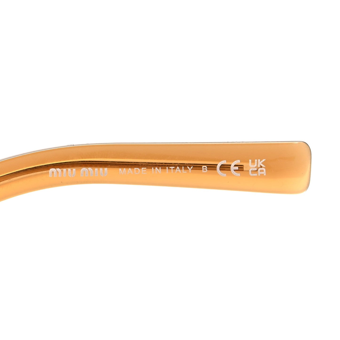 Acetate Square SMU10Z Sunglasses Transparent Caramel