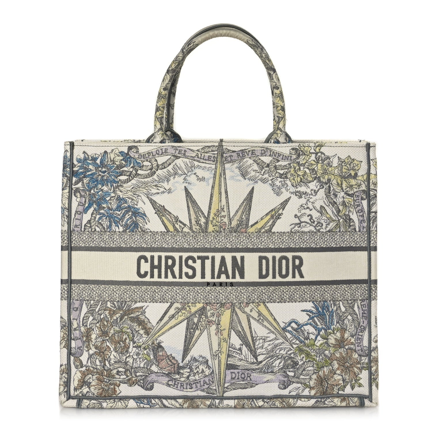 Christian Dior Canvas Embroidered Large Rêve d'Infini Book Tote Multicolor 1 of 8