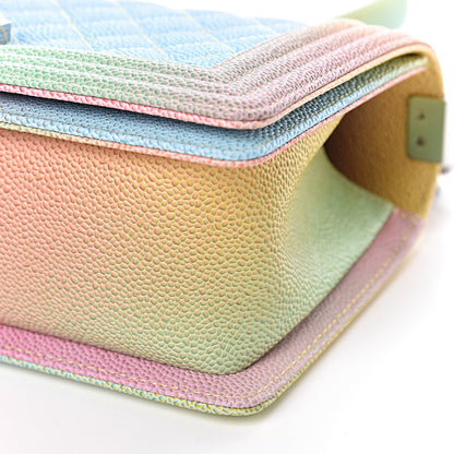 Chanel Caviar Quilted Medium Cuba Rainbow Boy Flap Multicolor 10 of 10