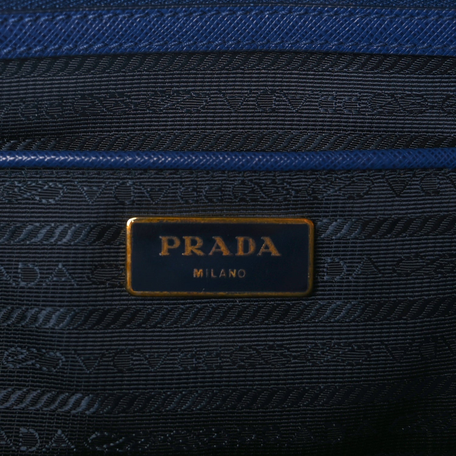Prada Saffiano Lux Extra Large Galleria Double Zip Tote Bluette 5 of 8