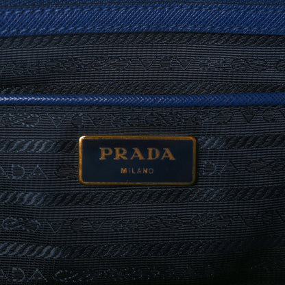 Prada Saffiano Lux Extra Large Galleria Double Zip Tote Bluette 5 of 8