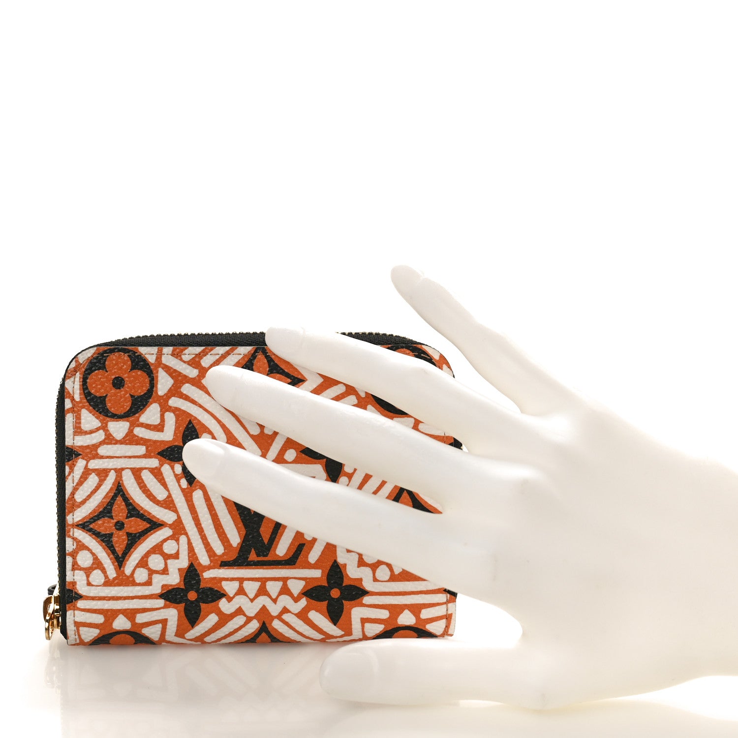 Louis Vuitton LOUIS VUITTON Monogram Giant Crafty Zippy Coin Purse Creme Caramel 2 of 7