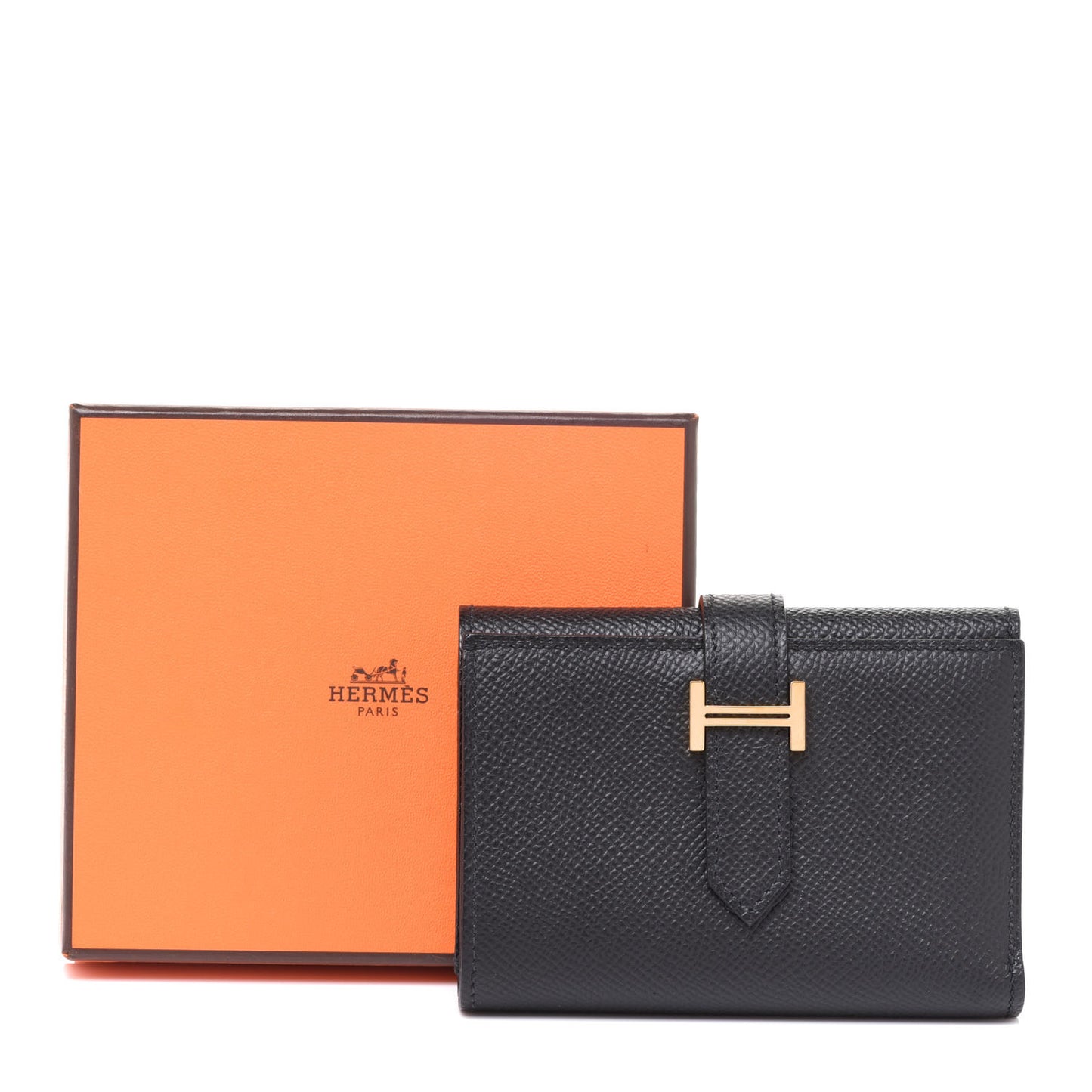 Epsom Tri-Fold Compact Bearn Wallet Black