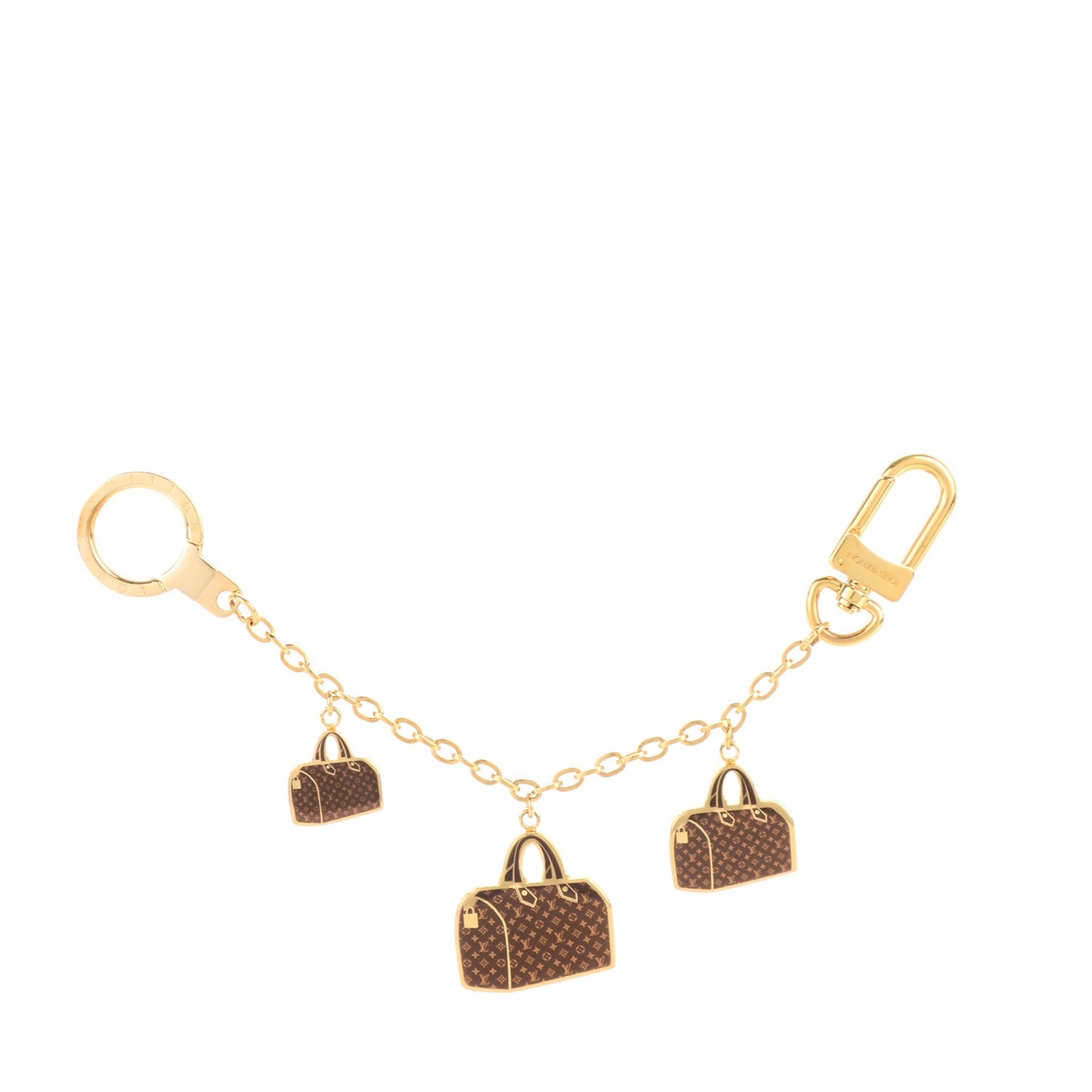 Monogram Iconic Speedy Bag Charm Chain Gold