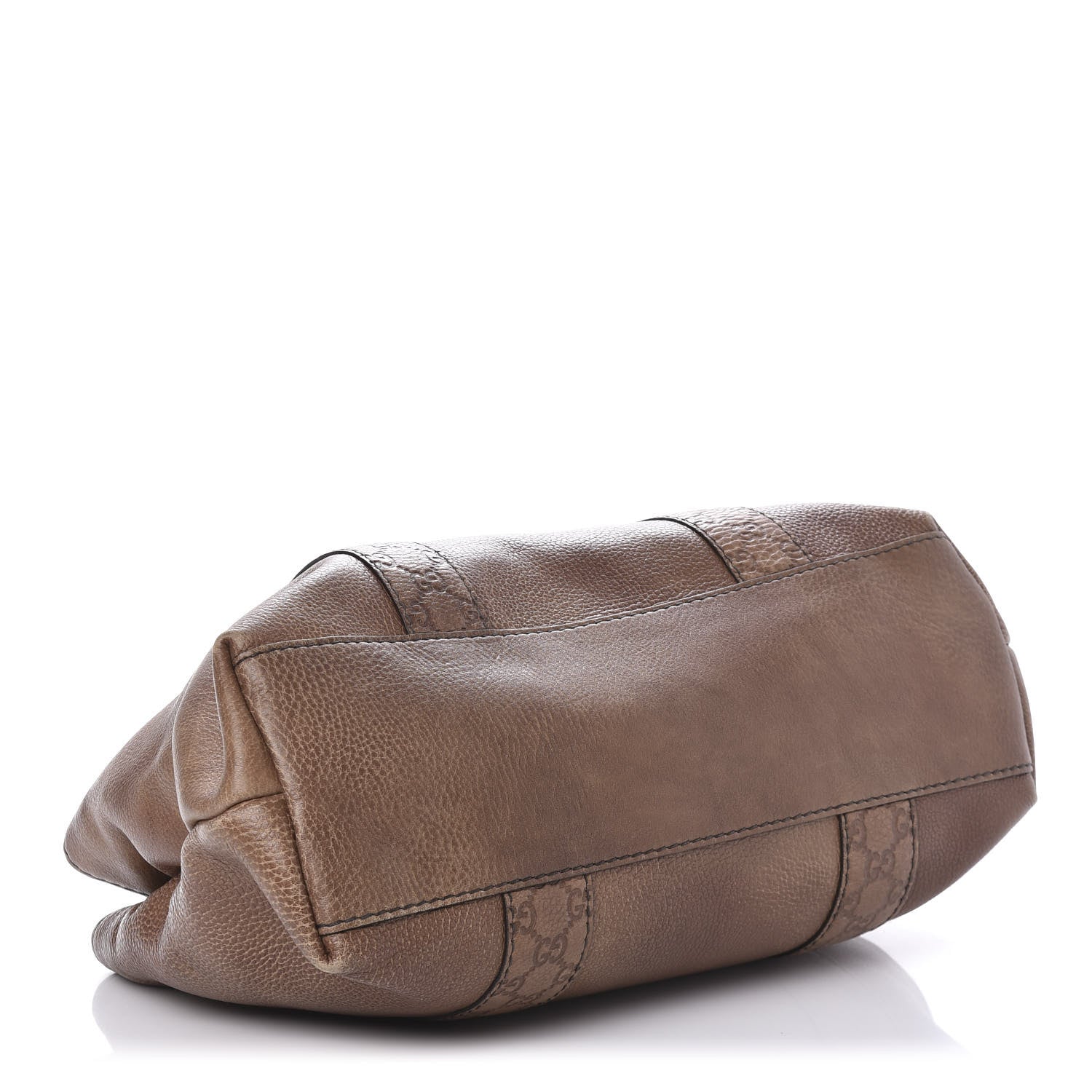 Gucci Calfskin Medium Bamboo Bar Tote Bag Brown 4 of 13